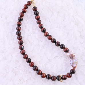 JP | Ожерелье Тигровый глаз