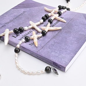 JP | Чокер Нуумит + Жемчужный крест