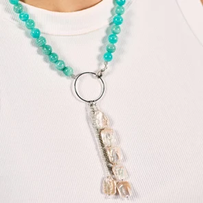 Сотуар Амазонит с жемчугом