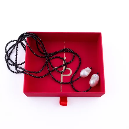 Сотуар шпинель + барочный жемчуг